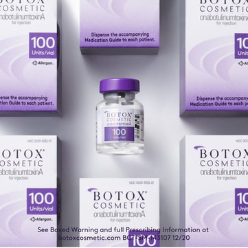 botox vial and boxes