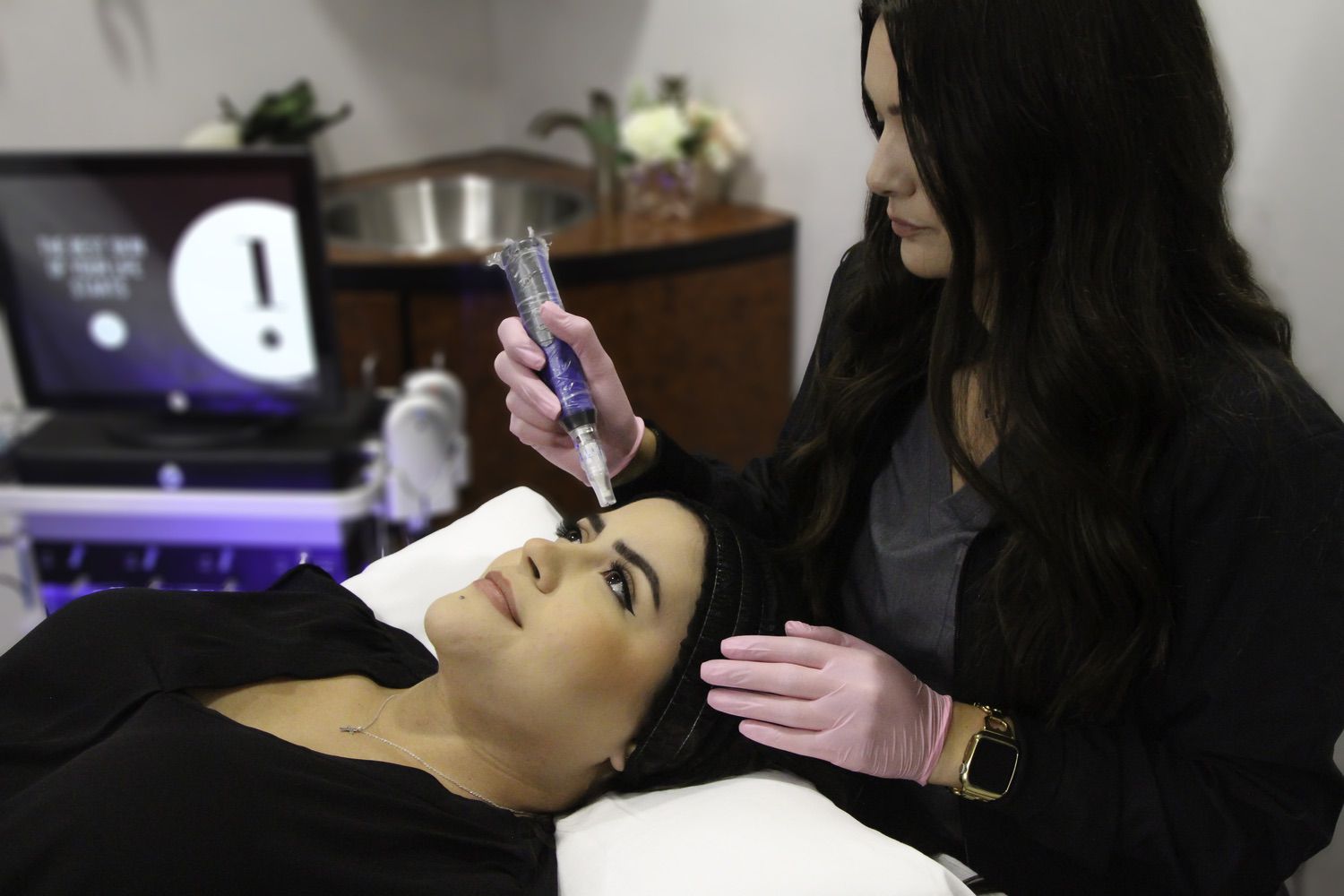 SkinPen microneedling treatment at Stadia Med Spa in San Antonio